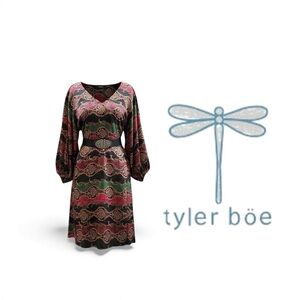 100% silk dress multicolor NWT Tyler Böe size 0 / XS